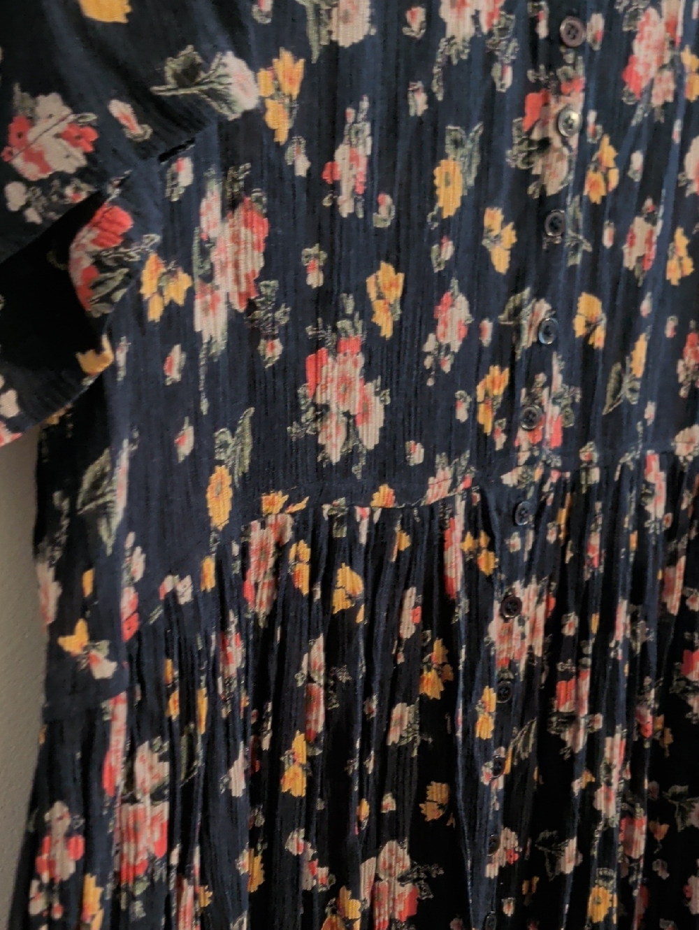 VINTAGE floral maxi dress - size large - Picture 3 of 7